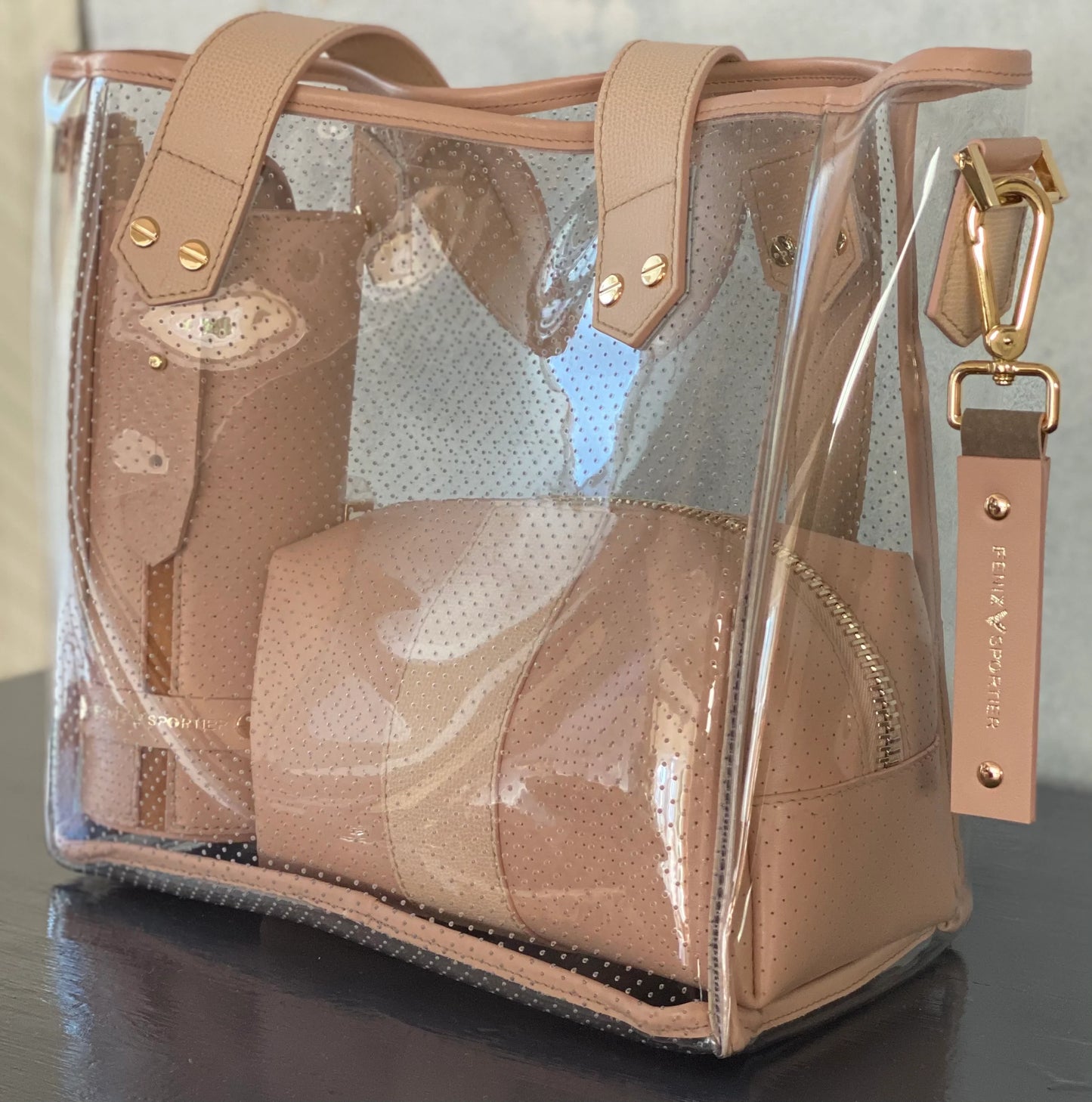 Blush Leather/Gold Hardware